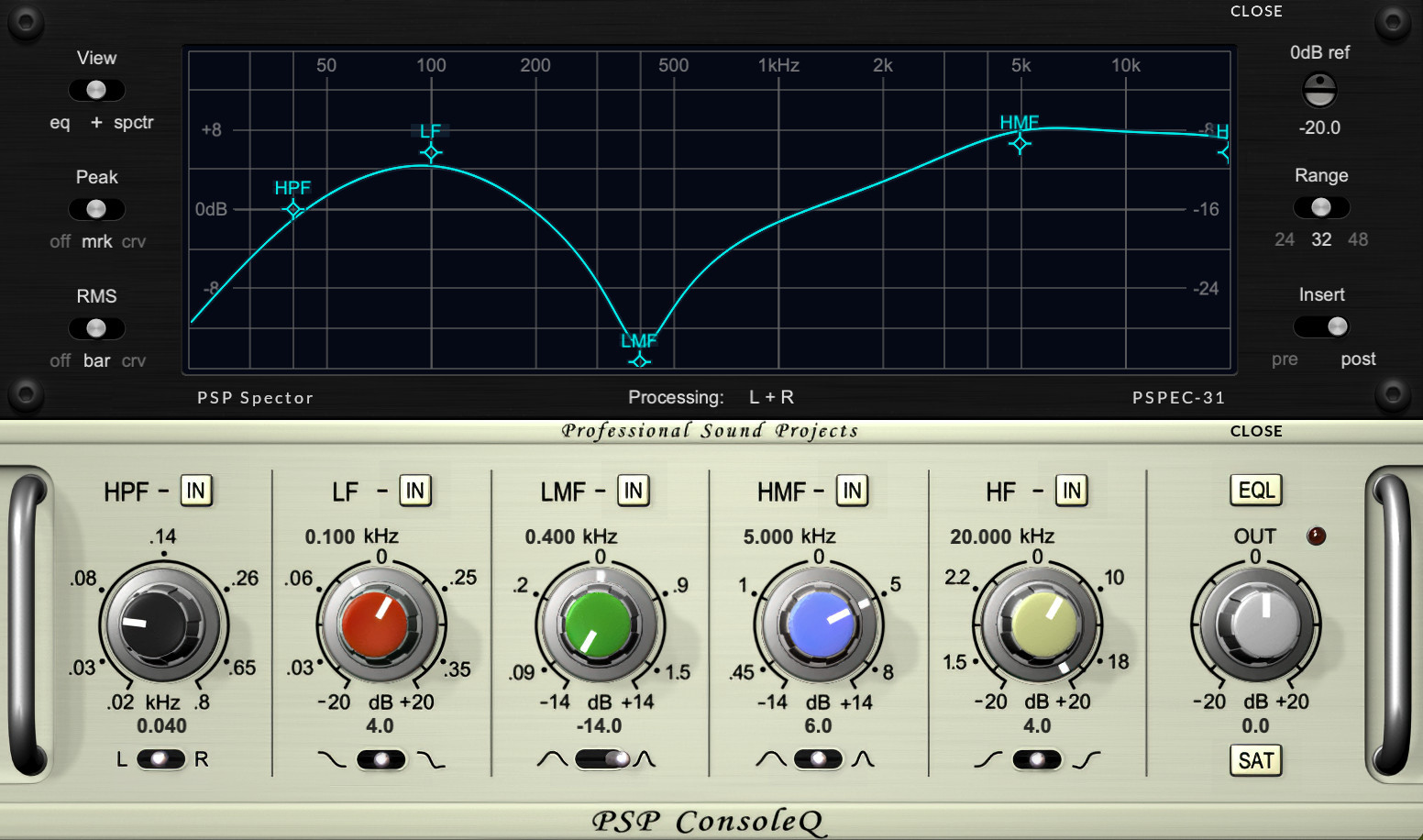 PSPaudioware PSP ConsoleQ v2.0.1 英式控制台风格均衡器