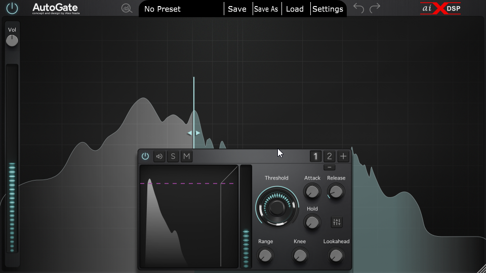 aiXdsp AutoGate v1.0.4 噪声门限插件