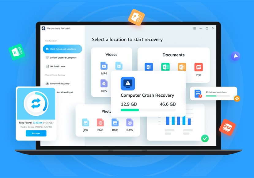 Wondershare Recoverit v12.0.31.5 文件数据恢复软件