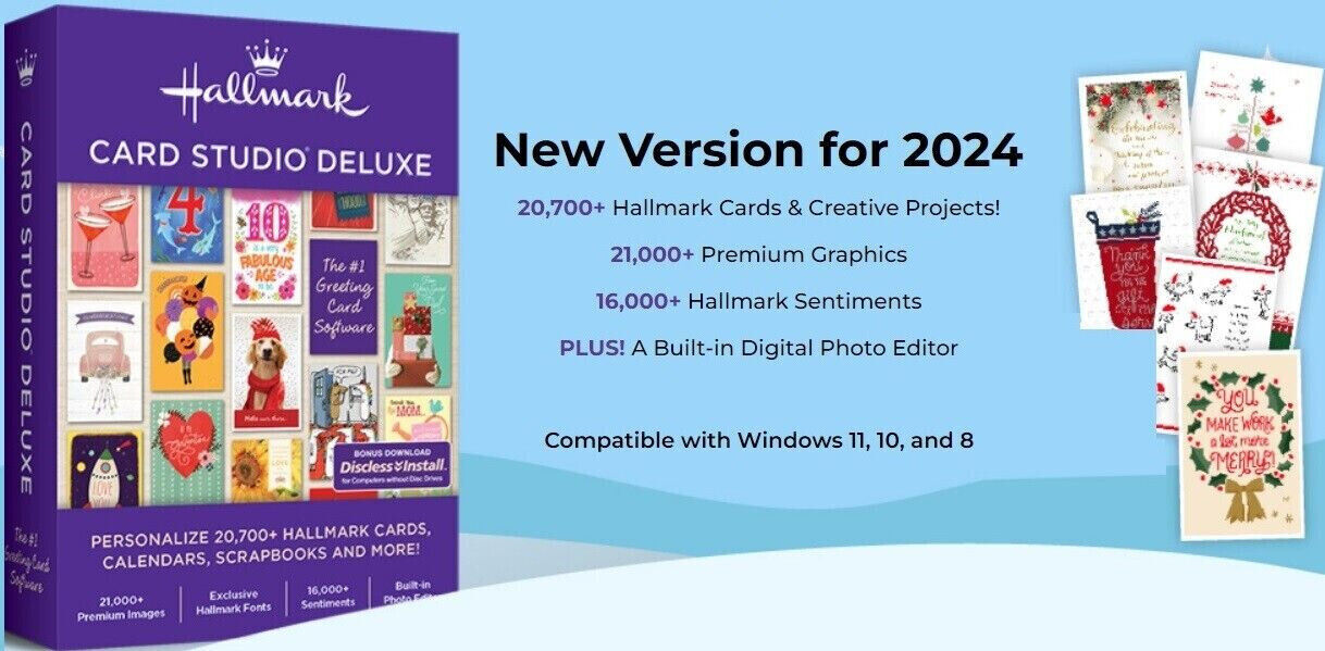 Hallmark Card Studio Deluxe 2022 v22.0.1.2 贺卡制作软件