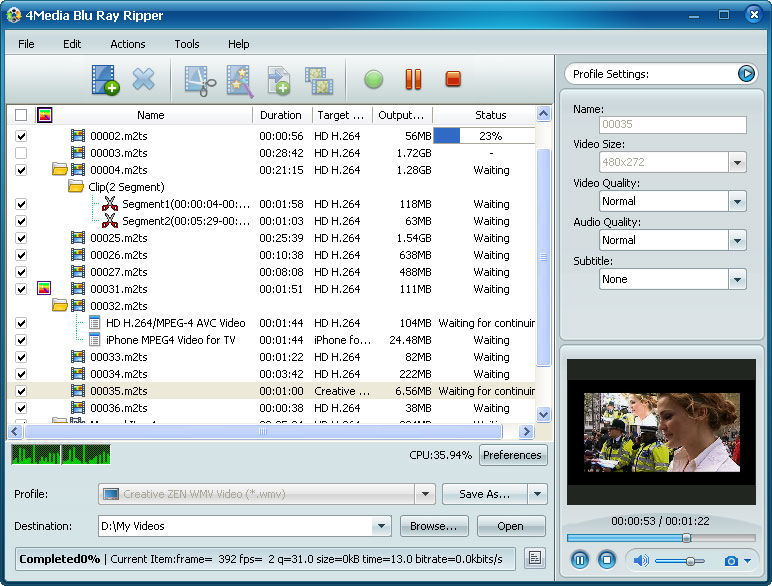 4Media Blu-ray Ripper v7.2.1 Build 20230429 蓝光视频转换器