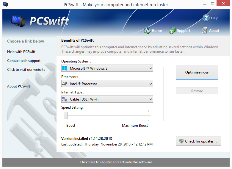 PGWare PCSwift v2.3.7.2022 网络性能加速工具