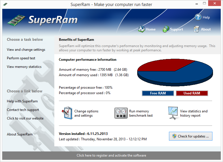 PGWare SuperRam v7.3.7.2022 内存管理工具