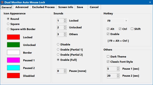 Dual Monitor Auto Mouse Lock v1.0.0.8 双显示器自动鼠标锁定