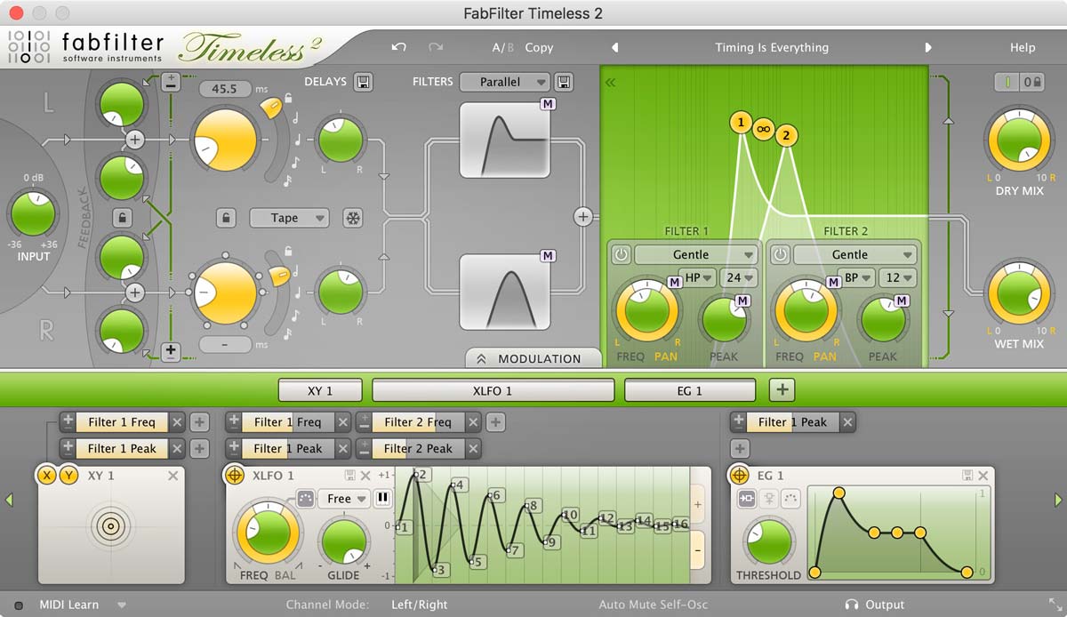 FabFilter Timeless v2.3.6 复古风格磁带延迟插件