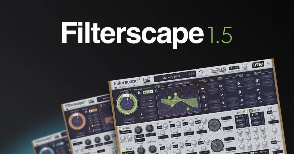 U-he Filterscape v1.5.1 复音均衡器虚拟模拟合成器