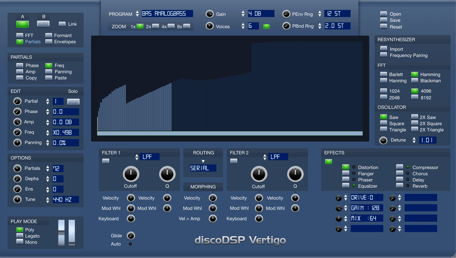 discoDSP Vertigo v4.3 增强型加法合成器