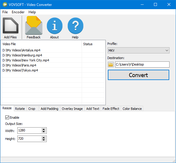 VovSoft Video Converter v2.5 视频格式转换工具