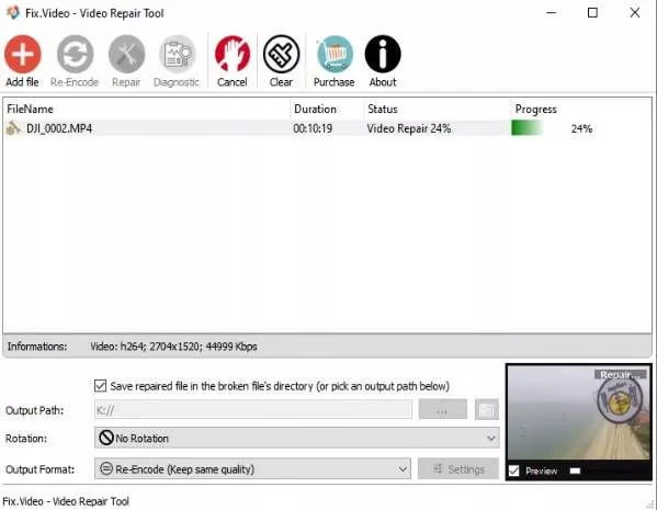Fix.Video - Video Repair Tool v1.40 离线视频恢复软件