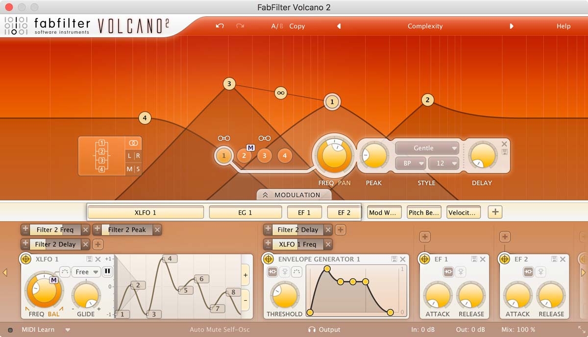 FabFilter Volcano 2 v2.3.6 创意复古质感滤波插件