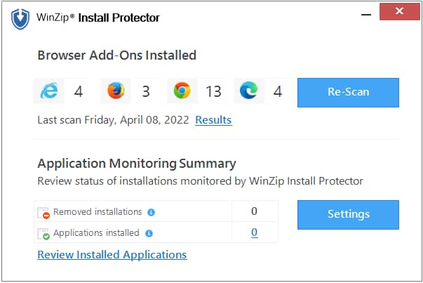 WinZip Install Protector v2.10.0.26 电脑安全工具