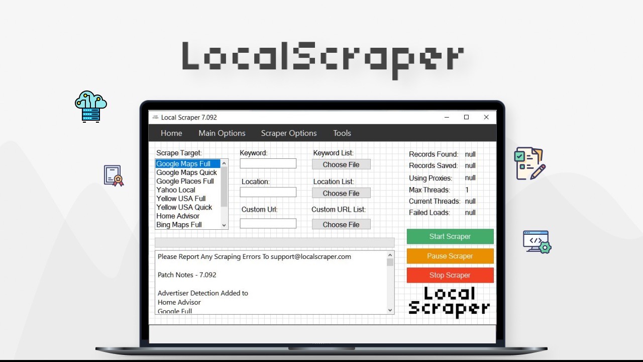 Local Scraper v7.130 线索抓取软件