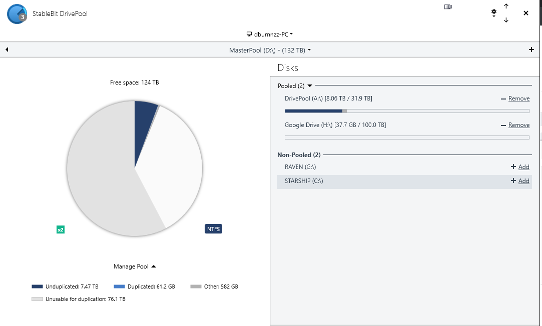 StableBit DrivePool v2.3.2.1493 虚拟硬盘工具