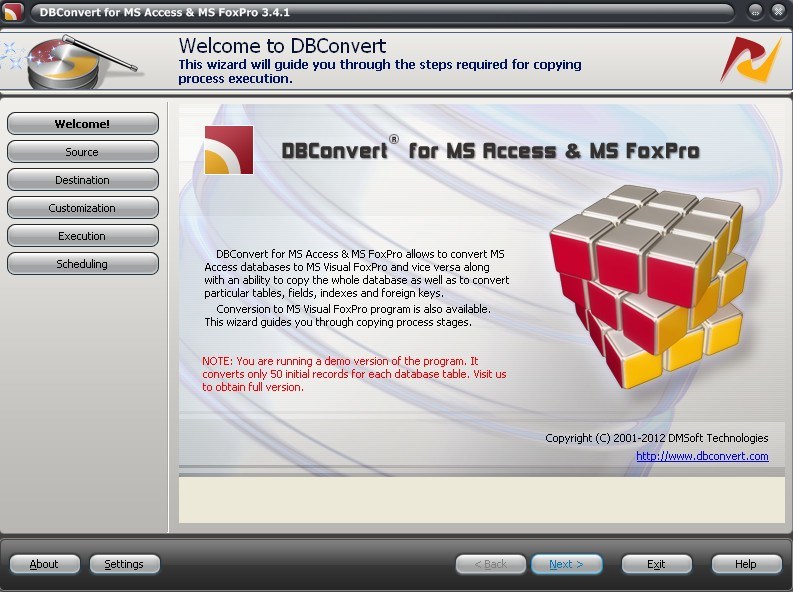 DMSoft DBConvert for Access and FoxPro v3.4.9 FoxPro转换和同步工具