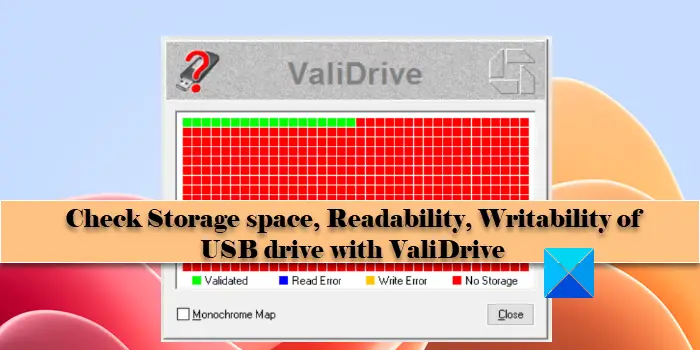 ValiDrive v1.0.1 USB真伪检查的工具