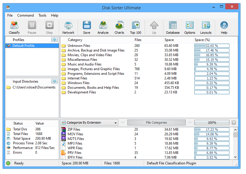 Disk Sorter Ultimate v16.1.12 排序和搜索文件工具