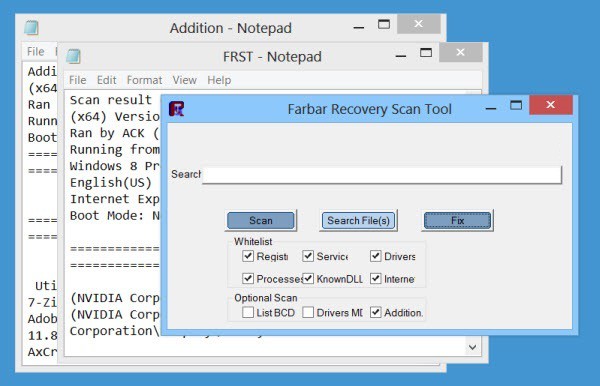 Farbar Recovery Scan Tool v18.05.2022.0 删除恶意软件