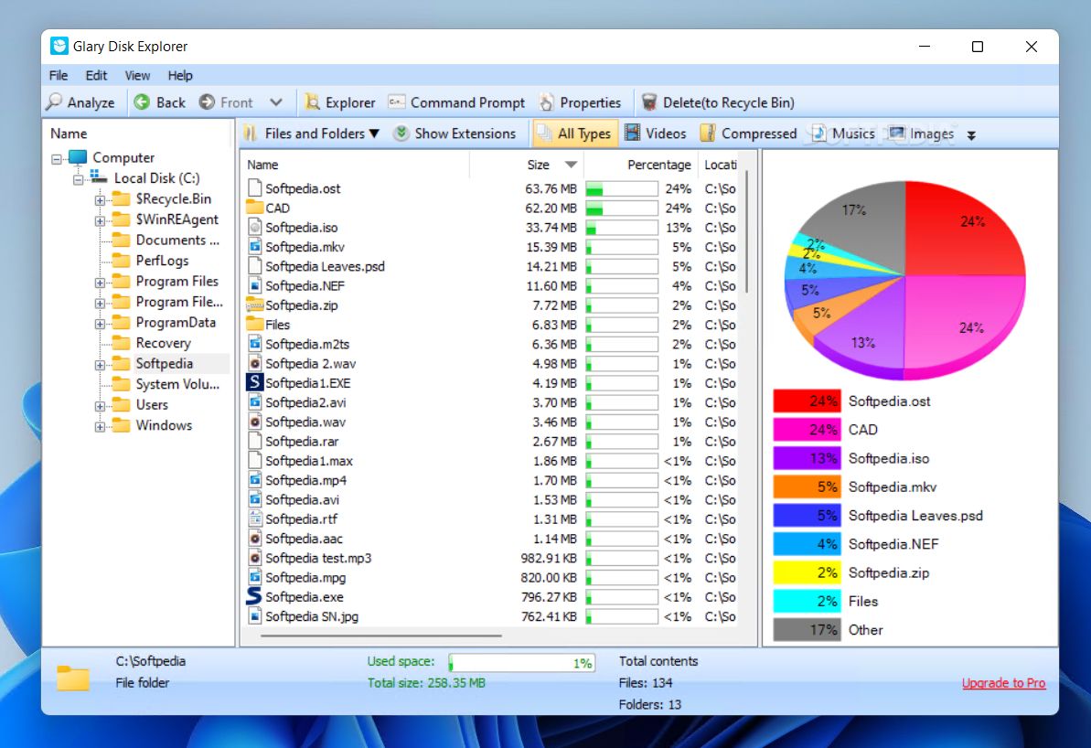 Glary Disk Explorer v6.0.1.4 分析并查找大文件工具