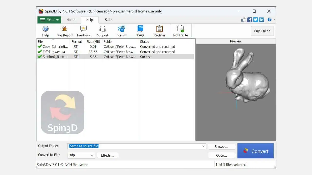 NCH Spin 3D Plus v7.06 3D文件转换工具