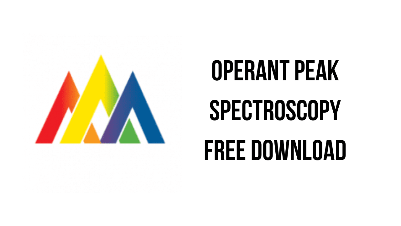 Operant Peak Spectroscopy v4.00.483 光学光谱工具强大助手