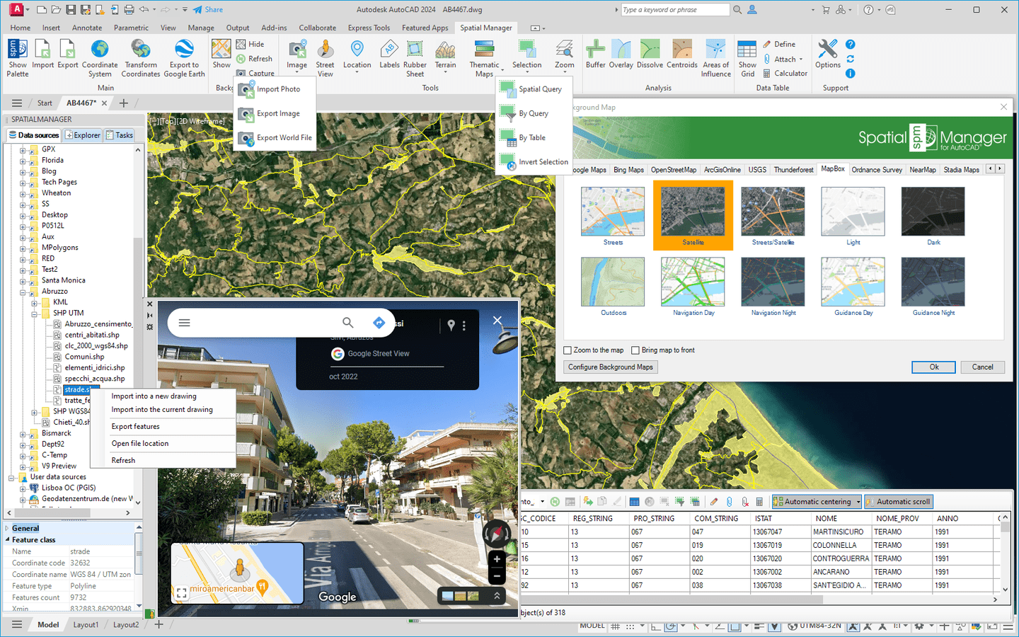 Spatial Manager for AutoCAD Professional v9.1.2.15621 导入/导出与CAD/GIS插件