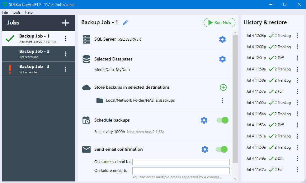 SQLBackupAndFTP v12.7.19 自动化数据库备份工具