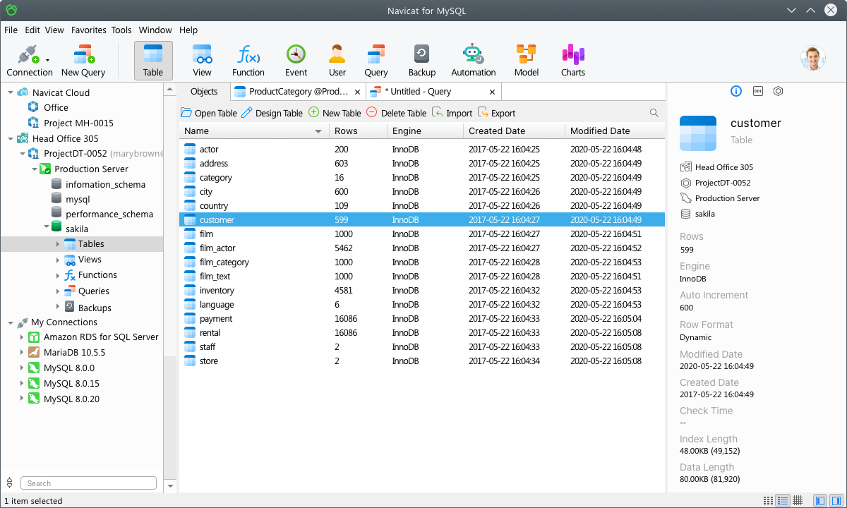 Navicat for MySQL v16.1.12 数据库管理和开发工具