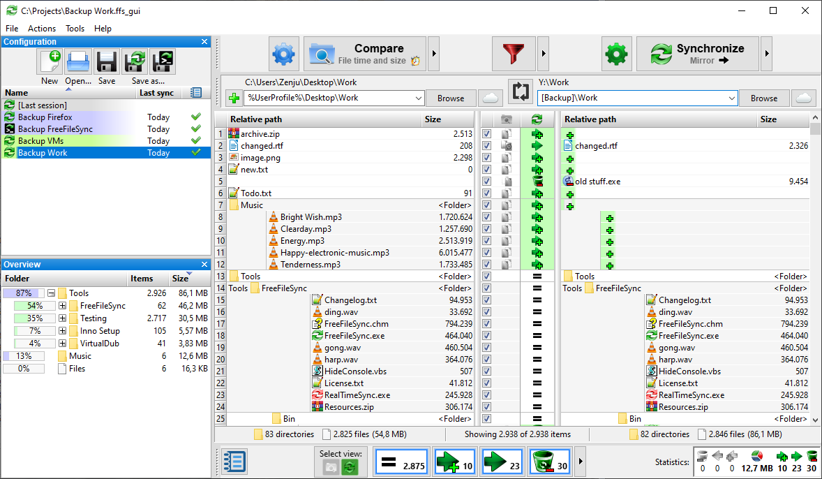 FreeFileSync v13.6 文件同步软件