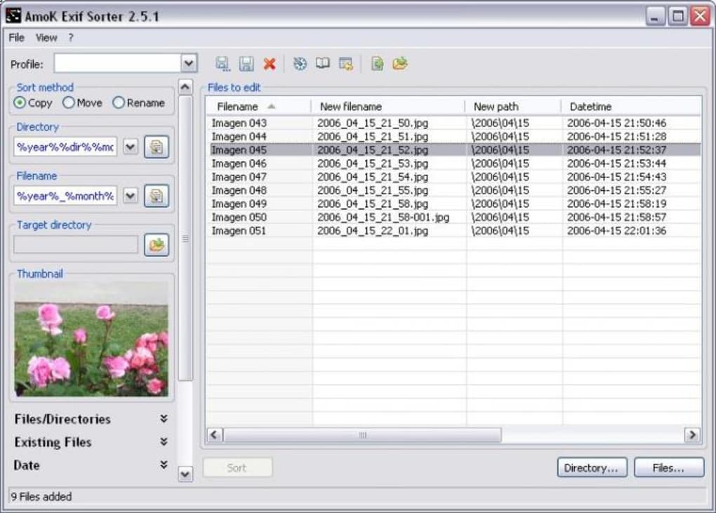 AmoK Exif Sorter v3.2.3 照片重命名工具