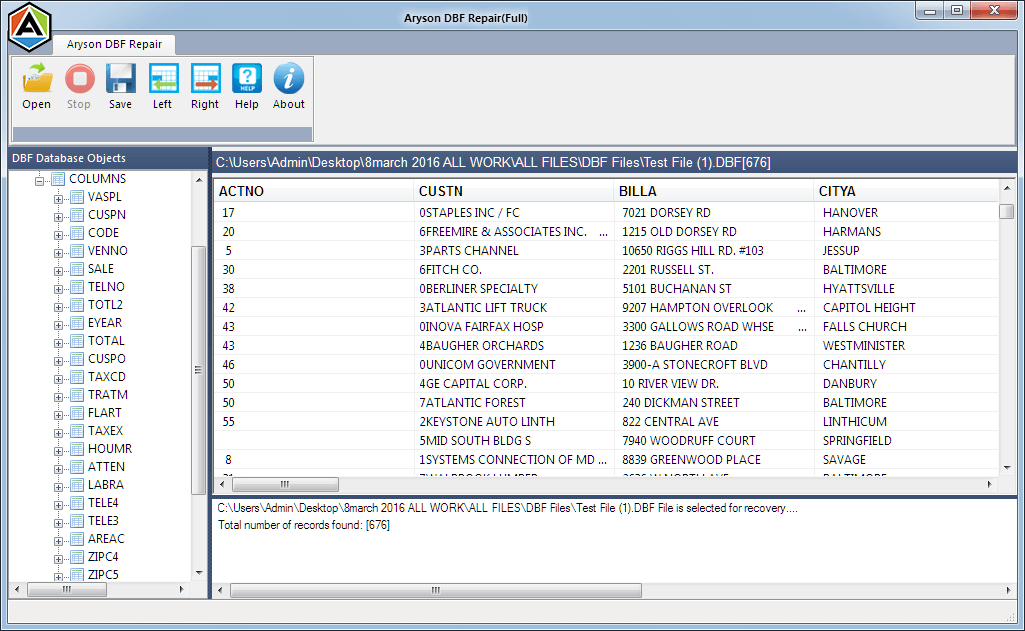 DBF Recovery v4.39 DBF恢复工具