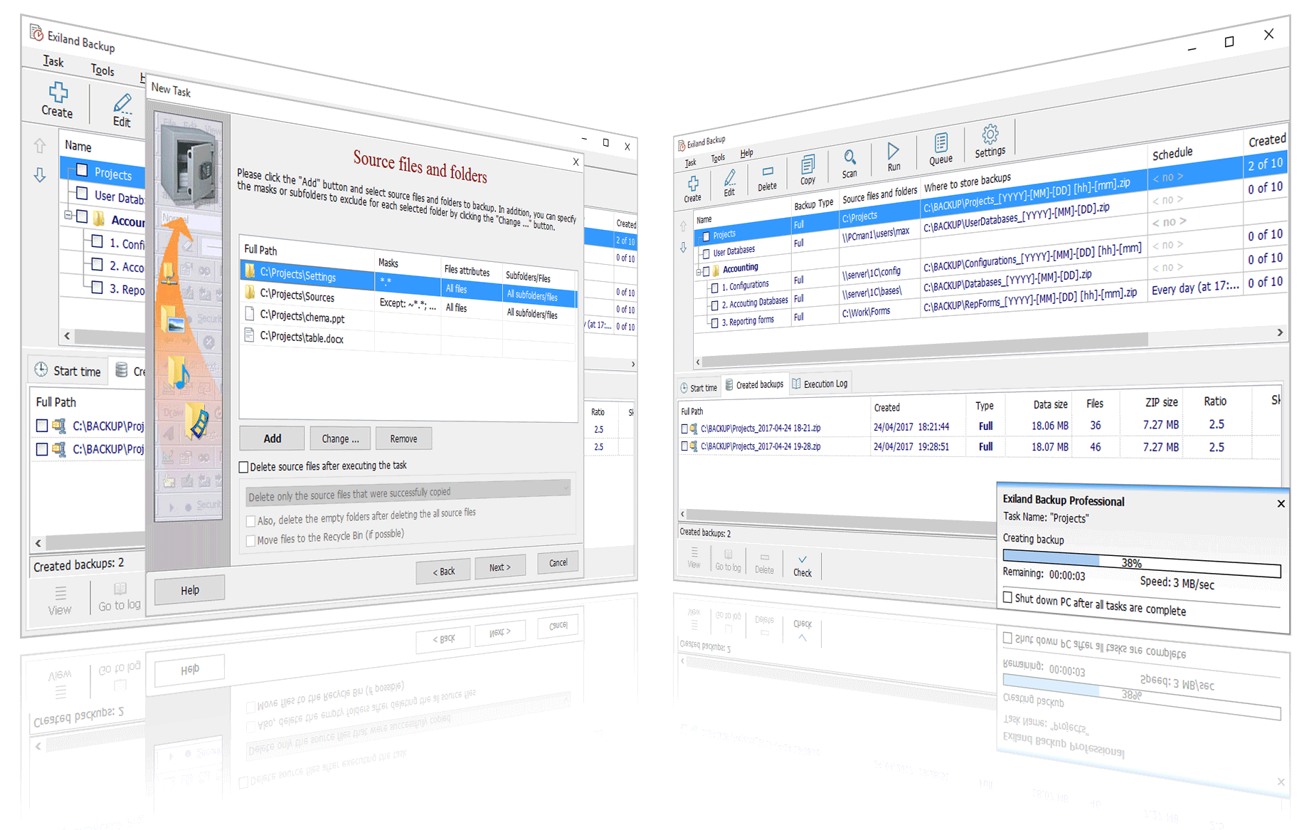 Exiland Backup Professional v6.3 备份和同步文件工具