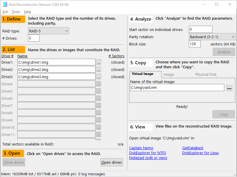 Runtime Raid Reconstructor v5.13 数据恢复软件