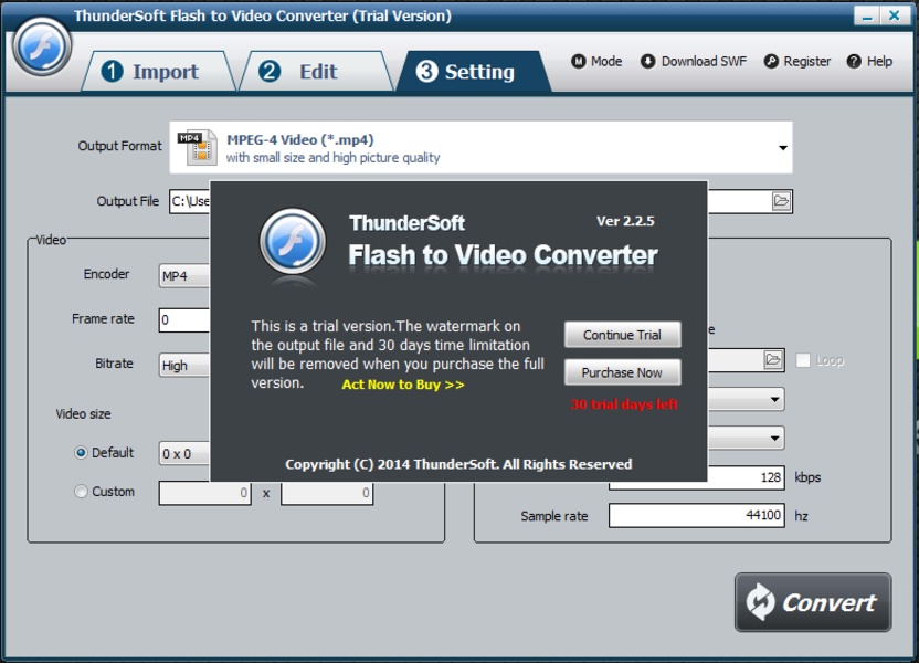 ThunderSoft Flash to MP3 Converter v4.5.0 Flash到MP3转换器