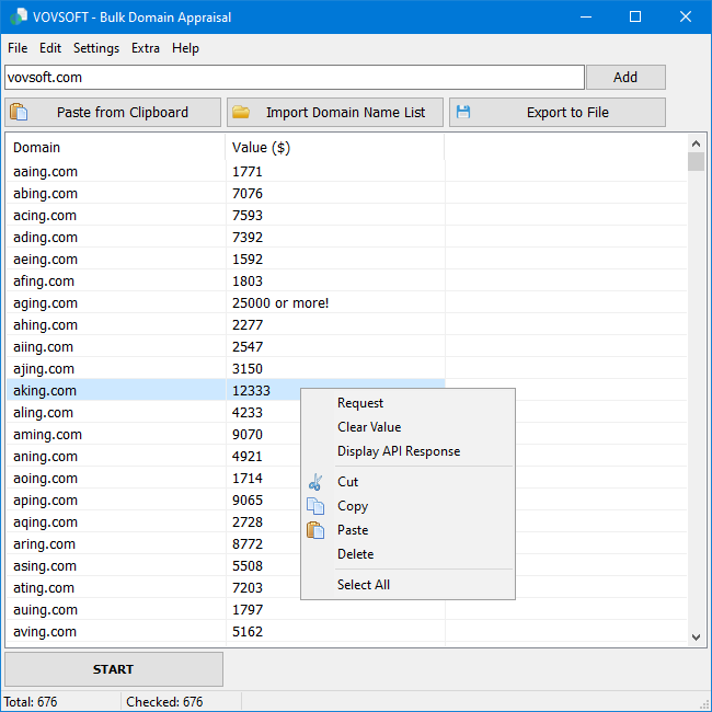 Bulk Domain Appraisal v3.5 域名估值工具