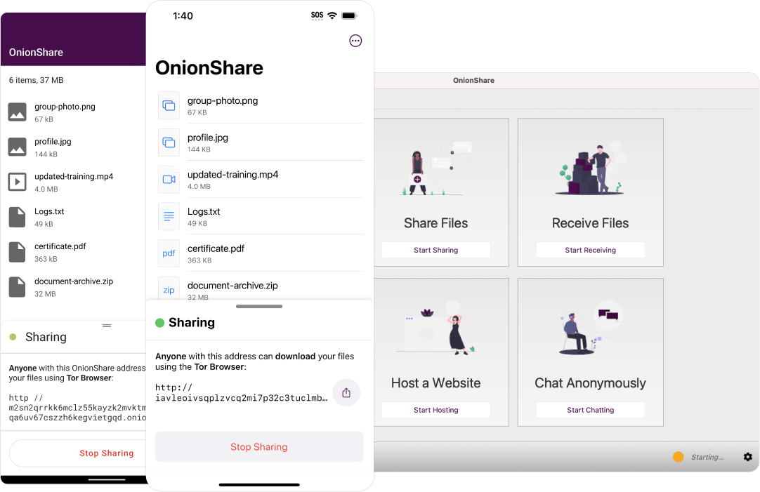 OnionShare v2.6.2 安全匿名地共享文件工具