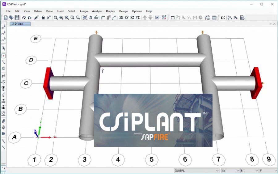 CSI CSiPlant v8.1.0 build 1298 压力管道系统设计软件