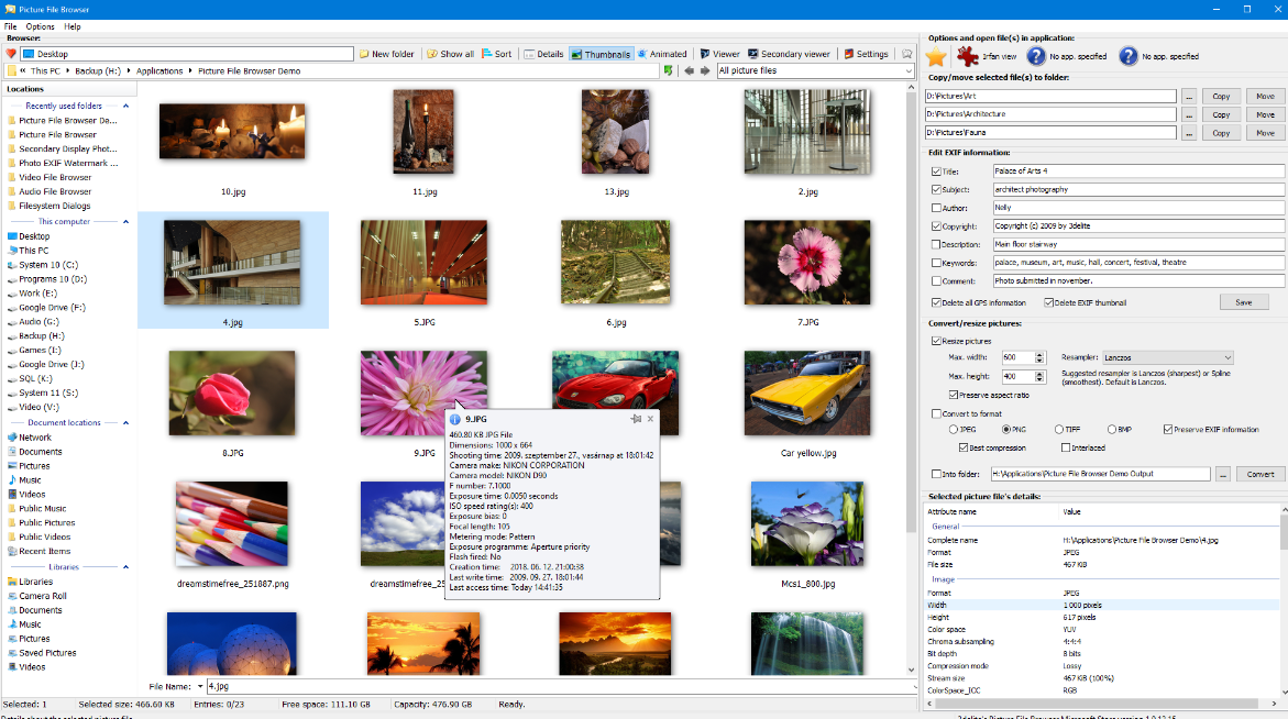 3delite Picture File Browser v1.0.42.48 图片文件浏览器