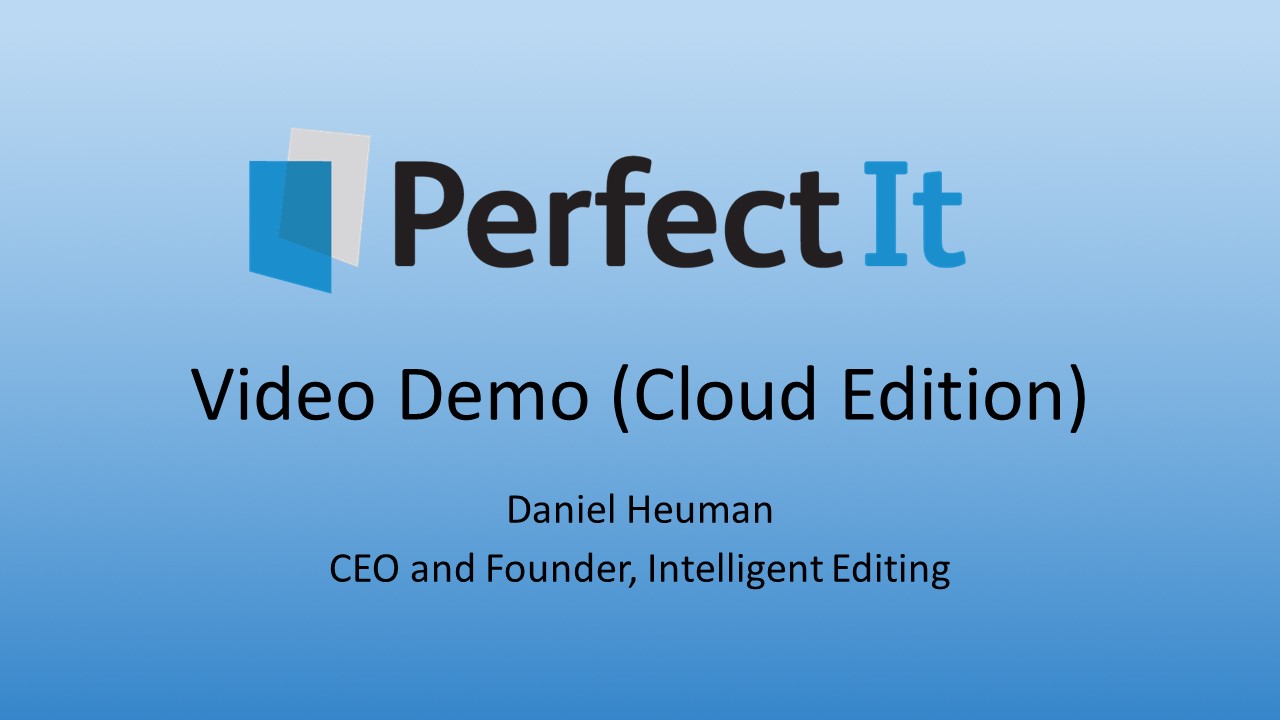 Intelligent Editing PerfectIt Pro v5.9.3 校对编辑软件