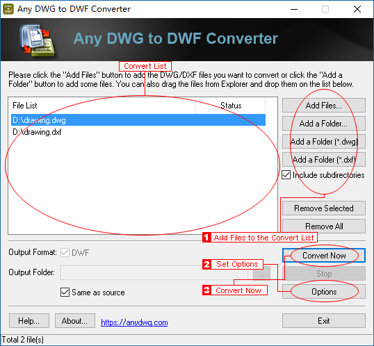 Any DWG to DWF Converter 2023.0 DWG和DXF文件转换工具