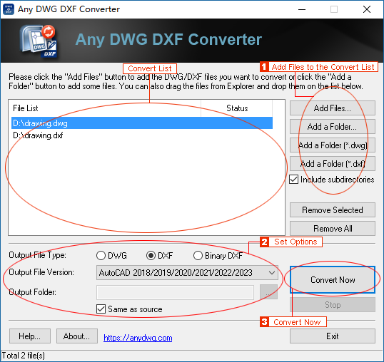 Any DWG DXF Converter Pro 2023.0 DWG和DXF双向转换工具