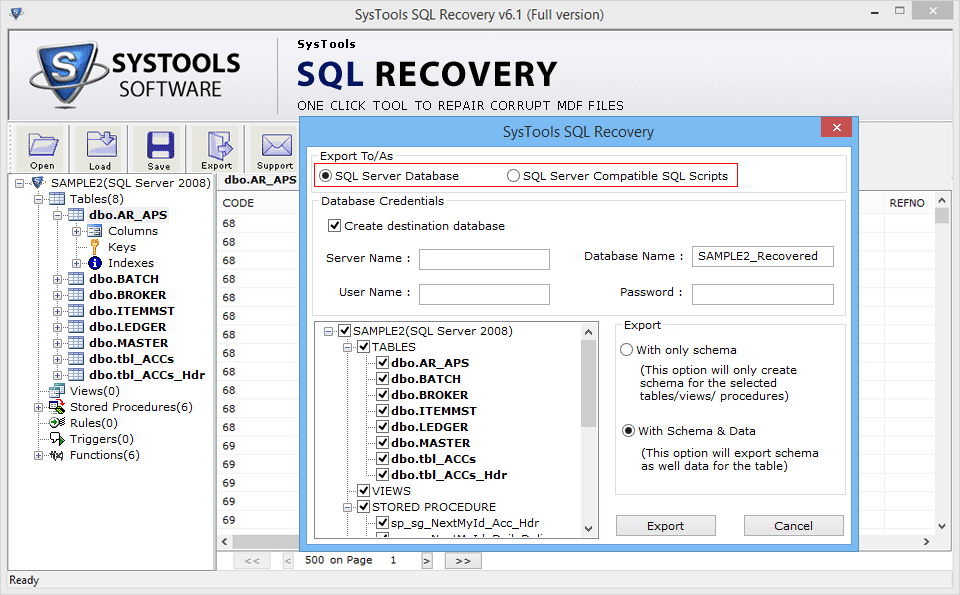 SysTools SQL Recovery v13.5 SQL服务器恢复工具