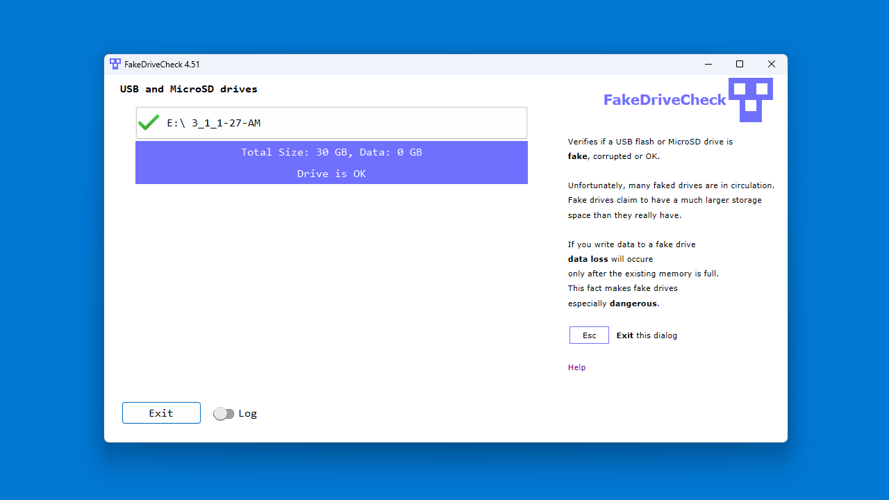 FakeDriveCheck v4.53 U盘真假测试工具