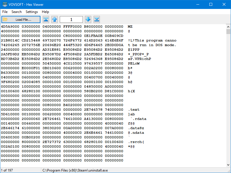 VovSoft Hex Viewer v1.3 十六进制编码查看器