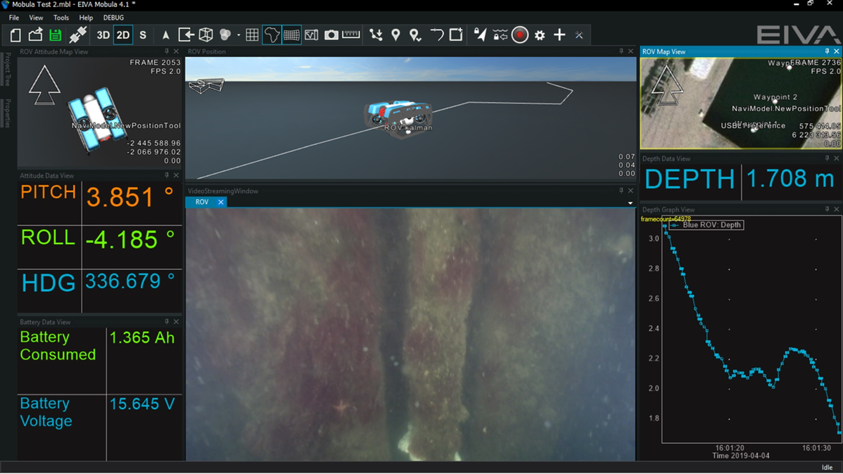 EIVA Mobula Pro v4.7.3 ROV控制和检测软件
