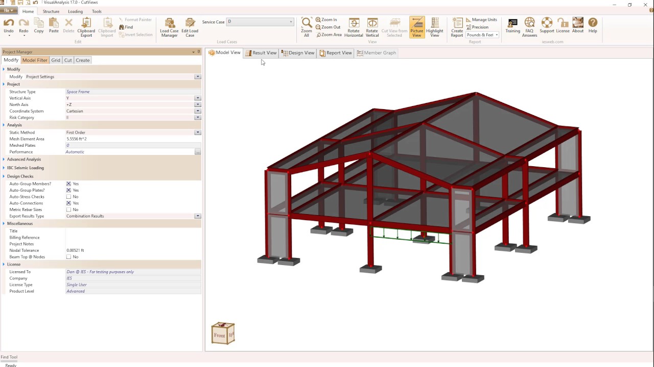 VisualAnalysis Advanced v22.00.0002 分析建筑结构软件