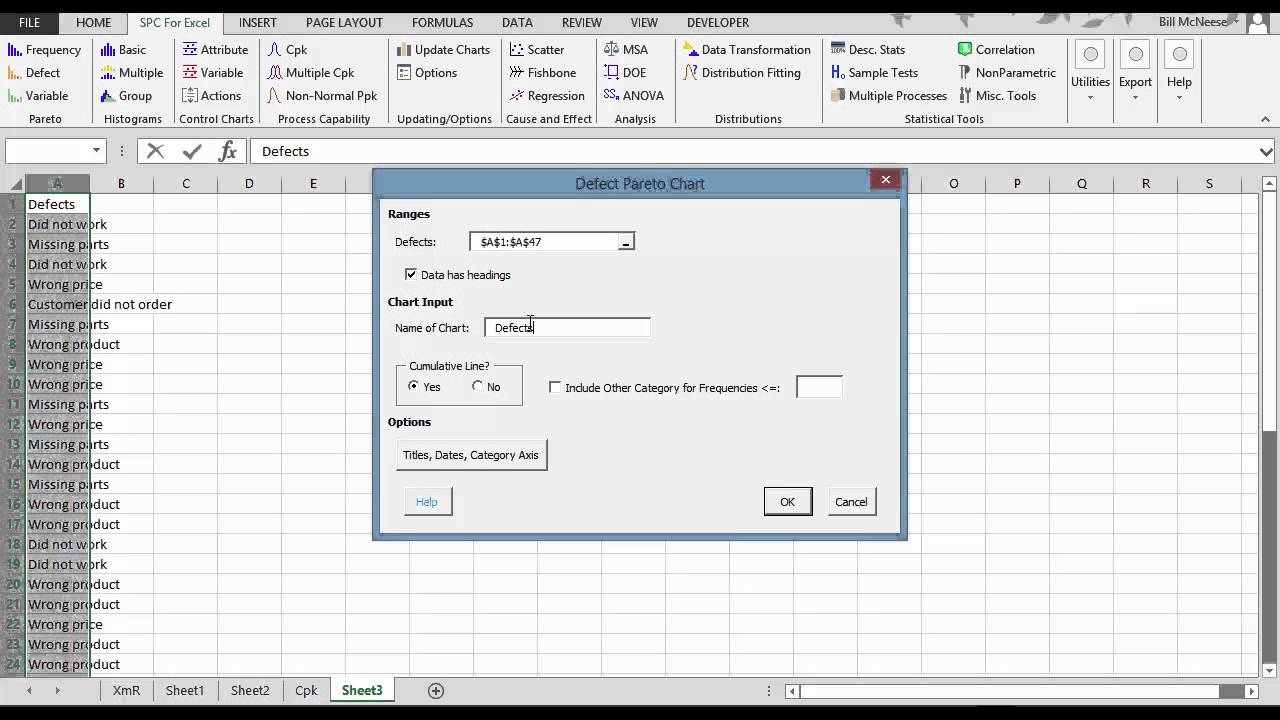 SPC for Excel v6.0.2 统计图表和分析软件