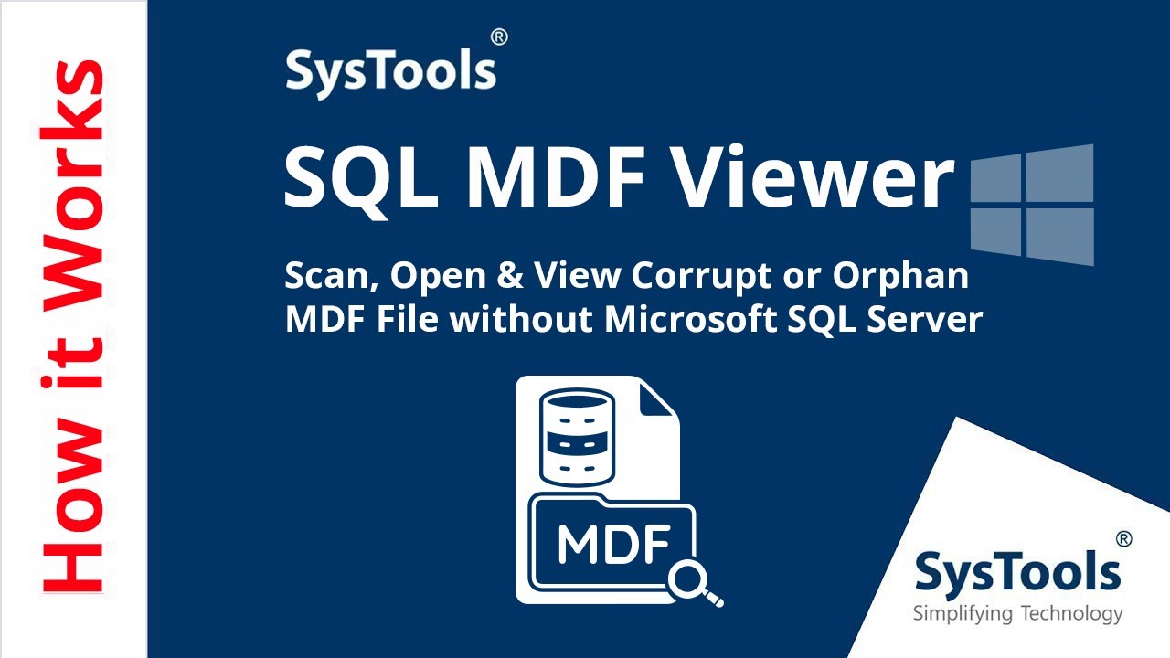 SysTools SQL MDF Viewer Pro v12.0 修复损坏SQL数据库工具