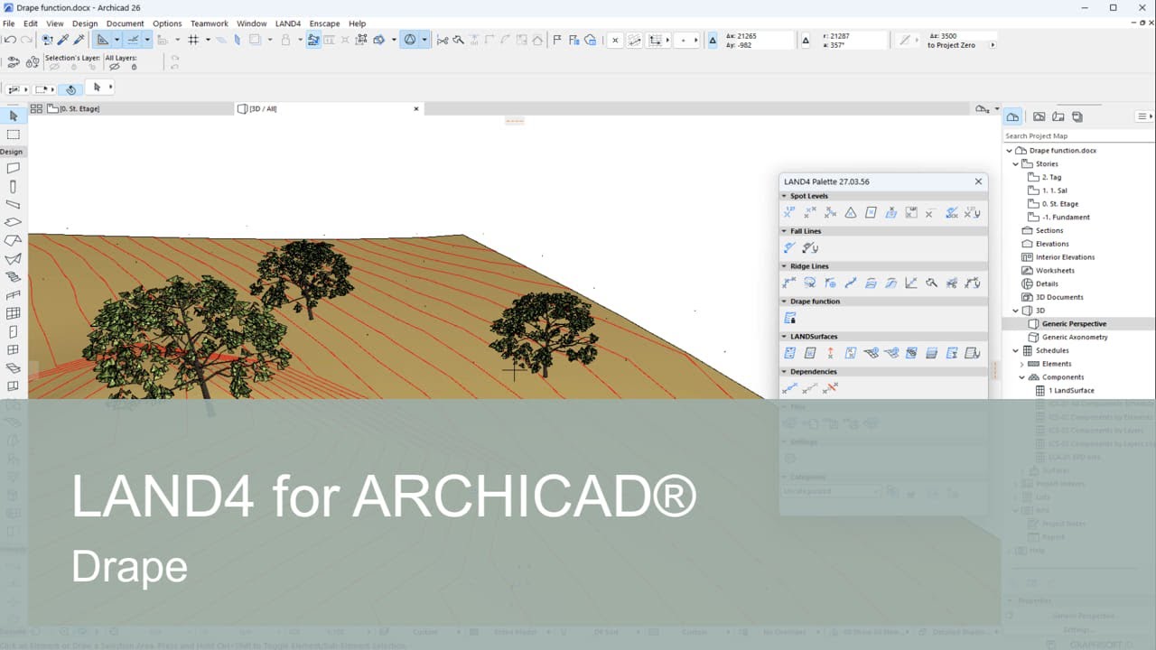 Land4 for Archicad v23_v24_v25 园林绿化插件