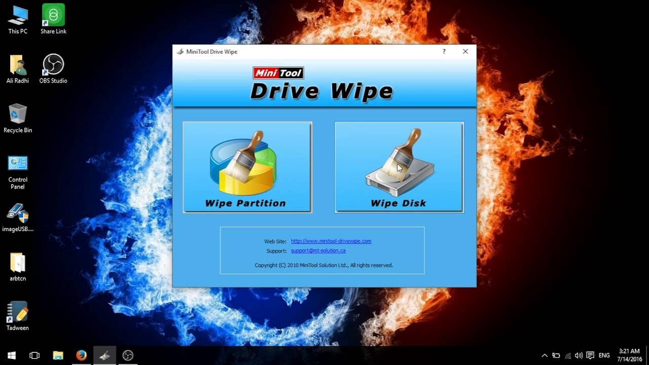 MiniTool Drive Wipe v5.0 硬盘擦除和分区擦除工具