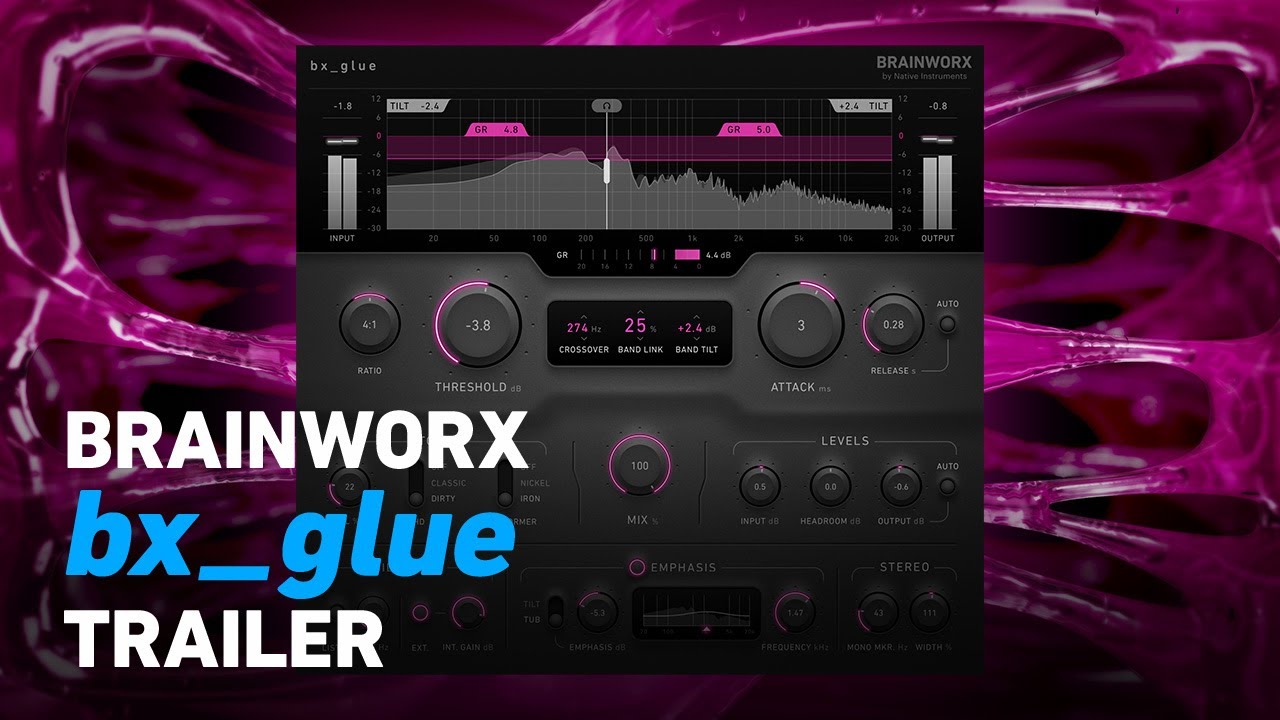 Plugin Alliance Brainworx Bx_glue v1.0.0 模拟压缩音频插件